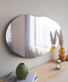 Hanah Home Lossa - Espejo de tocador Negro